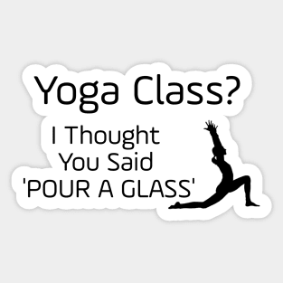 Yoga Class Sticker